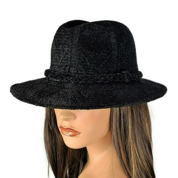 NWT San Diego Hat Company Texture Pattern Fedora Hat main image 5